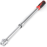 MAXPOWER Breaker Bar Telescopic, 1/2-Inch Drive Breaker Bar Extendable Flex Handle, Length Adjustment 430mm-570mm
