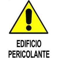 CARTELLO 'EDIFICIO PERICOLANTE' 40x60 cm Q.TA 10