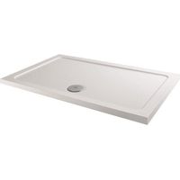 Modern Rectangle Shower Tray 1200 x 900mm Low Profile Slimline Lightweight White