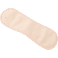 Halsbeutel für Rizinusöl, aus Polyester und Baumwolle, Rizinusöl für die Lebergesundheit, weniger Kleckern, wiederverwendbar, waschbar, für einen angenehmen Schlaf, taillierter Schnitt, beige