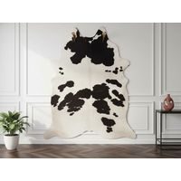 BOBOCHIC - Tapis effet peau de bête PERLE motif vache