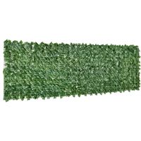 Brise-vue artificiel de type haie, protection UV, brise-vue vert pour balcon, clôture occultante avec feuillage, haie artificielle, mur artificiel 300 x 100 cm pour mariage au jardin