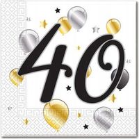 Tovaglioli di carta "Balloons 40", 33x33 cm, 20 pezzi.