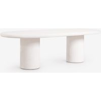 Table de jardin ovale 260x110 cm en ciment Aurean SKLUM