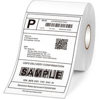 Thermal Shipping Labels 4x6in Shipping Package Thermal Printer All-Purpose Label Paper Sticker Self--100 150mm 350pcs-White