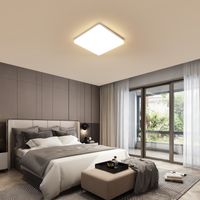 48W Square LED Ceiling Light Warm White 3000K for Living Room Bedroom Kitchen