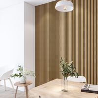 Panel revestimiento pared 270x12.2x1.2 cm alistonado efecto madera poliestireno Calora Mid Line Toasted (0.33 m²)