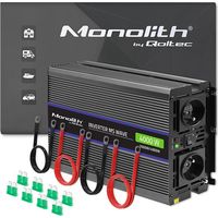Qoltec Monolith 4000 MS Wave Spannungswandler 12 V auf 230 V 2000/4000 W USB