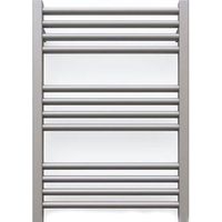 Grauer elektrischer Handtuchwärmer, 660 mm hoch und 430 mm breit - 300 Watt - FIO660/430E8RGR