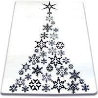 Tapis XMAS - F792 crème/noir white 80x150 cm