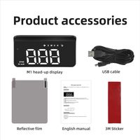 Compatible avec l'affichage tête haute (HUD) embarqué M1 – Projection sur le tableau de bord – Navigation – USB – Affichage tête haute embarqué