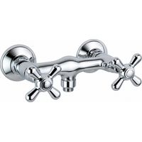 Außenduschgruppe mit zwei Chromgriffen Piralla Rubinetteria Sofia 0SF00028A17 Chrom