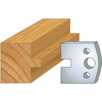 Leman – Jeu de 2 fers profilés en acier – Hauteur 40 mm – Languette 8 mm – Réaffûtables pour bois dur