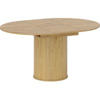 Table ronde extensible DEBRA aspect bois naturel