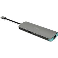 HUB Switch I-TEC C31NANODOCKLANPD Plata, Turquesa