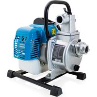 Benzin Wasserpumpe 32ccm Motorpumpe Benzinwasserpumpe Gartenpumpe Garten Bis 6000 Liter/h 1,0 Zoll Förderlänge 30m 1,23 PS