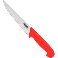 Coltello per Scannare Lama 18 cm Bufalo Scanno Costa Dritta S95/18 Manico Rosso