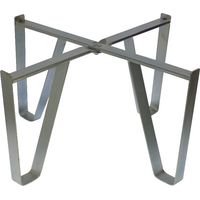Piedistallo Base in acciaio zincato per botte contenitore olio vino da 150 litri Ø 53 cm