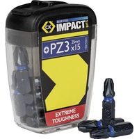C.K Blue Steel T4560 PZ3D15 Embout cruciforme 15 pièces vis Pozidriv D066092