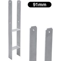 Wolketon 2x ancres H support de poteau Ancre de poteau Patte de poteau Poutre 600MM Pied de poteau