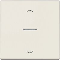 Jung Wippe für KNX Taster, F10, mit Pfeilsymbolen, mit Lichtleiter, Duroplast, Serie LS, weiß LS 101 KO5P