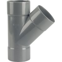 Coude double femelle PVC Wavin 3026032 angle 45° diamètre 40