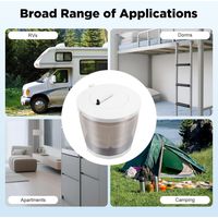 Mini essoreuse à linge manuelle 2 en 1 jusqu'à 2 kg avec taux de déshydratation de 40 à 50 %, 35 x 35 x 32 cm, mini machine à laver en plastique avec pieds à ventouse, machine à laver portable pour