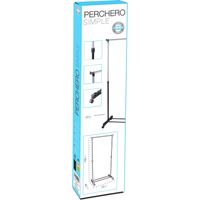 DK HOME PERCHERO METAL CON RUEDAS 80 x 43 x 90-160 cm