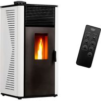 Luft- Pelletofen Anita 12 kW Sannover Weiß