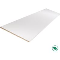 Forestea – Tablette mélaminée blanche 2500 x 600 x 18 mm – Certification PEFC 75% – Idéale pour étagères murales et rangements sur mesure