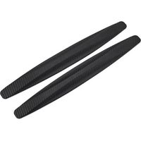Set of 2 universal anti-collision rubber corner protectors for car bumpers