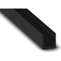 Slimline 15fl - profilo in alluminio per strisce LED ad alta efficienza - qualità premium - colore nero - 2 m