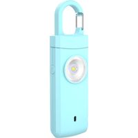 130 DB alarme de poche personnelle pour femme avec porte - clés et alarme de porte pour une protection personnelle sur la route et à la maison (bleu)