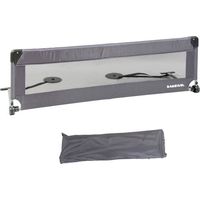 Barrière de lit enfant rabattable LOOPING BL5003G 150 cm grise fixation par sangles
