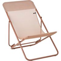 Transat Jardin Pliable - Chilienne Multi-positions : Largeur 58 Cm - Maxi Transat - Batyline® Iso - Orange Canyon - Lafuma Mobilier