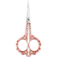 Eyebrow Grooming Scissors, Vintage Stainless Steel Cuticle Precision Beauty Grooming for Nail, Facial Hair, Eyebrow, Eyelash, Nose Hair, Moustache, Manicure