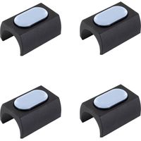 Cyclingcolors – Lot de 4 embouts de pieds de chaise en plastique 16-17mm – Patins en téflon PTFE rectangulaires – Protection des sols parquets