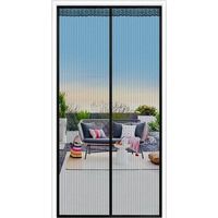 LaBlanc - Magnétique Moustiquaire Porte Rideau Anti Mouche Bande Adhésive Moustiquaire pour Portes, Mailles ultra fines avec Puissants Aimants, pour Enfants et Animaux de Compagnie 90x210cm