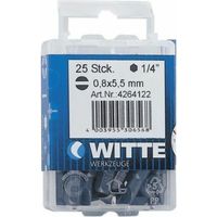 Punte WITTE in scatola di plastica, 25 mm, lunghezza 25 mm, tipo PL 4.