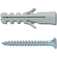 4 pcs ancrages et vis E / VA10 Ancrage Elematic + vis 10x50 mm