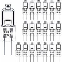 Ampoule halogène G4, ampoule G4 12V 10W, 2800K, 100LM, variable, halogène G4, capsule transparente