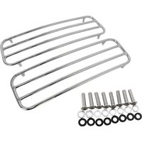 Paire de Sacoches Rigides Chromées pour Moto pour Touring 1993-2013.
