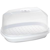 Récipient Pour Cuisson Viande 28.5X19.6 Cm Avec Couvercle Pour Micro-ondes