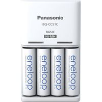 Bloc chargeur NiMH avec accus Panasonic Basic BQ-CC51 + 4x eneloop AA
