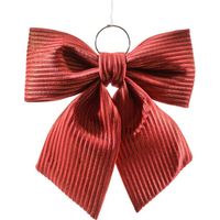 Fiocco decorativo da appendere imbottito, color Rosso, ideale come dietro porta -34 x 34 cm