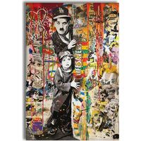 Charlie Dream - Quadro Canvas Contemporaneo su telaio in legno - Misura: 50x70 cm