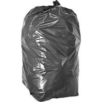 SAC POUBELLE A LIEN TRADITIONNEL 130L X 20 PIECES - NOIR - CLEAN HOME