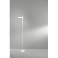 Lampadaire LED Moderne en Métal Blanc Mat, 24W, 3000K-6000K, Tête Orientable et Réglable, Design Minimaliste et Élégant - Perenz Éclairage Intérieur