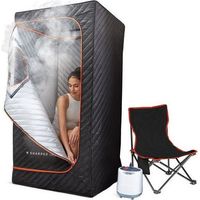 Sauna portátil - Sauna portátil Sharper Image Negro - Color negro - Cuidado corporal - Cuidado facial
