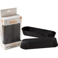 bigoudis oblongs noirs 135 x 33 x 28 mm, décora, 60 pièces